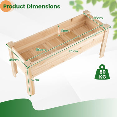 Wooden Raised Garden Bed with Legs