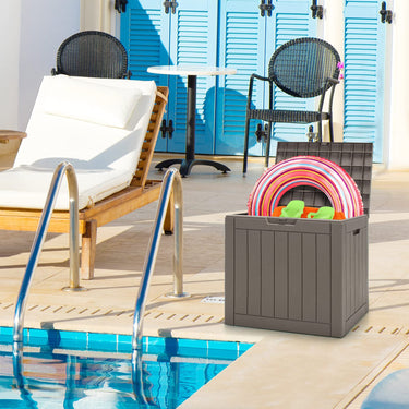 Deck Box, 118L Outdoor Storage Box for Patio Tools, Cushions, Garden Supplies - PatiojoyAU