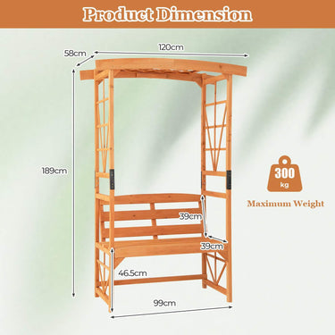 Patio Garden Arbor Garden Archway with Pergola