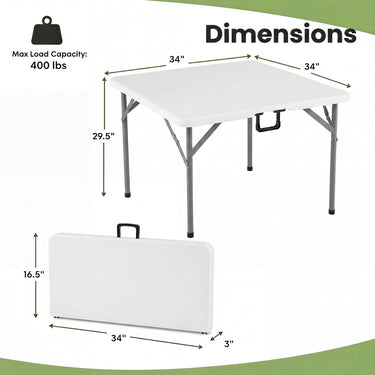 Plastic Table for Picnic Camping RV Travel Crafting Dining