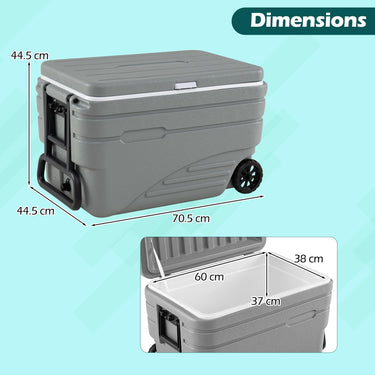 Outdoor Hard Cooler for Camping, Fishing, Travel, Picnic