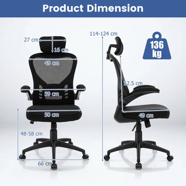 Ergonomic Mesh Office Chair with Adjustable Height