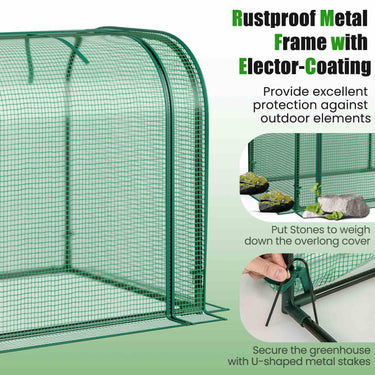 118 x 55 x 60cm Outdoor Indoor Portable Garden Patio Greenhouse