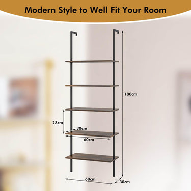 Wall Mounted Display Rack Bookshelf for Office