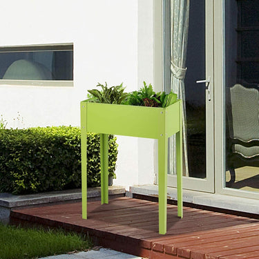 Elevated Raised Planter, Raised Garden Bed w/Legs & Ample Planting Space,61 x 31 x 80 cm