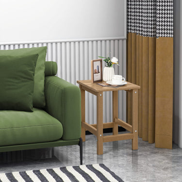 Outdoor Side Table, Weather-Resistant HDPE Adirondack Table
