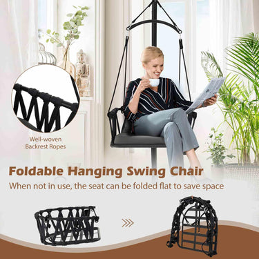 Hanging Swing Chair With Stand for Backyard