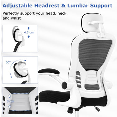 Ergonomic Mesh Office Chair with Adjustable Headrest