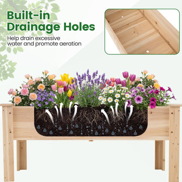 Wooden Raised Garden Bed with Legs