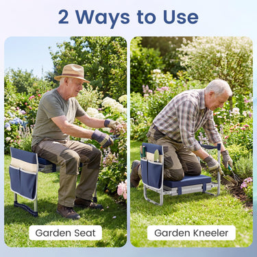 Garden Kneeler Seat, Foldable Gardening Stool