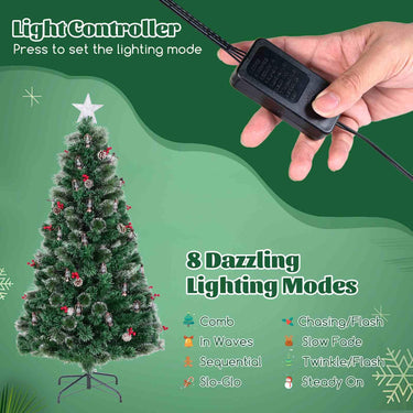 Artificial Xmas Tree Optic Fibre with 8 Lighting Modes and Kerosene Lamps