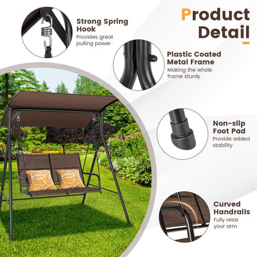 2 Seat Outdoor Porch Swing for Porch
