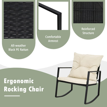 Patio Conversation Set with Soft Cushions for Porch Backyard Poolside Balcony - PatiojoyAU