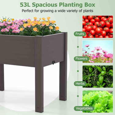Raised Garden Bed, Self-Watering Planter Box with Water Level Indicator - PatiojoyAU