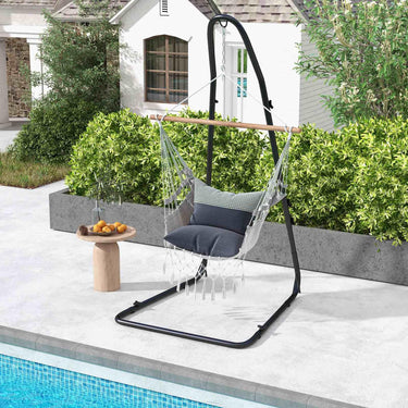 Hammock Chair Stand Adjustable Swing Chair Stand with Heavy-Duty Steel Frame