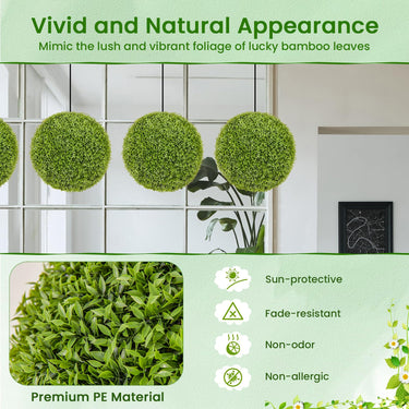 2 PCS 50cm Artificial Plant Boxwood Topiary Ball