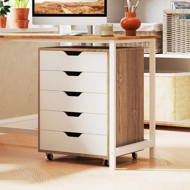 Versatile Storage Cabinet with Wheels for Home Office