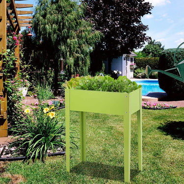 Elevated Raised Planter, Raised Garden Bed w/Legs & Ample Planting Space,61 x 31 x 80 cm