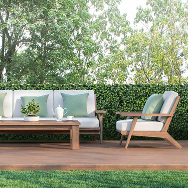 92 x 38 x 86 cm Fake Boxwood Privacy Fence with Realistic PE Leaves