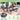 Outdoor Picnic Table & Bench Set for 8, 184cm Coated Steel Rectangular Camping Table with Seats & Mesh Grid - PatiojoyAU
