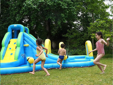 Inflatable Water Slide with Climbing Wall