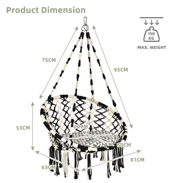 Hammock Chair with C-Shaped Chair Stand