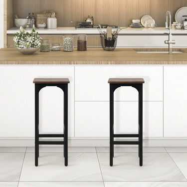 30CM Counter Height Stools with Footrest for Kitchen/Dining Room