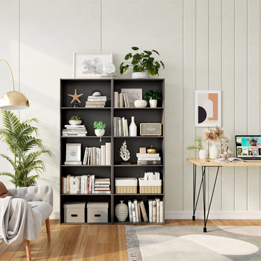 Standing Shelf wIth 5 Open Levels for Living Room