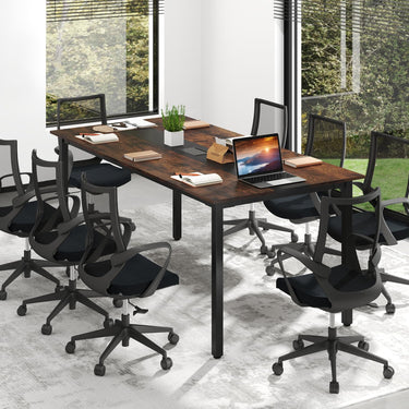180cm Rectangle Conference Room Table Seats 8-10 People for Office