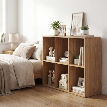 6-Cube Open Bookshelf with Anti-toppling Kit