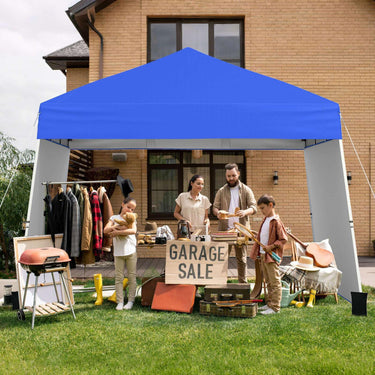 Pop up Canopy Tent w/ 2 Convertible Sidewalls to Awning