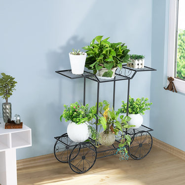 4-Tier Flower Stand Freestanding Garden Shelf for Garden