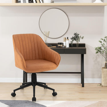 Home Office Desk Chair with 5 Rolling Wheels for Study, Bedroom, Office