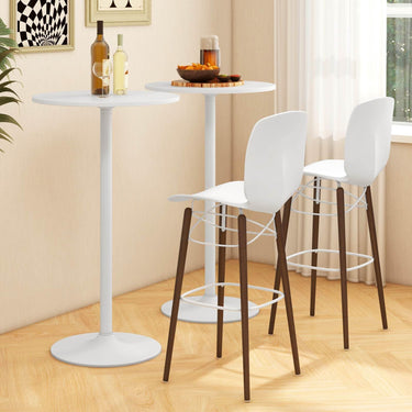 101/56 cm Round Bistro Cocktail Tall Coffee Table High Top Pub Table