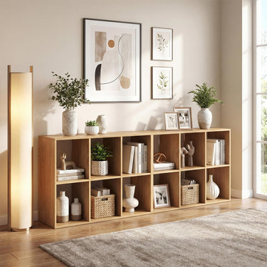 6-Cube Open Bookshelf with Anti-toppling Kit