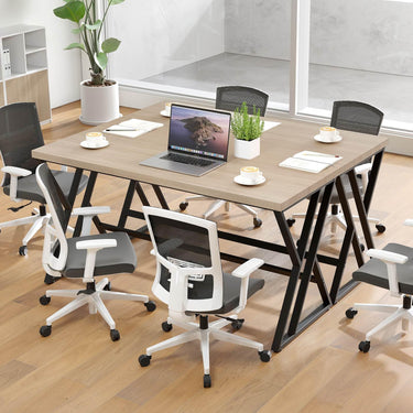 150cm Computer Desk with Heavy-duty Metal Frame and Crossbar