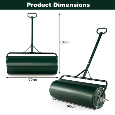 63L Water/Sand-Filled Sod Roller with Detachable Gripping Handle