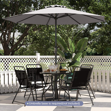 2.6M Patio Umbrella Outdoor Heavy Duty Market Umbrella