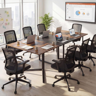 180 CM Conference Table for 6-8 People with 2 Cable Grommets