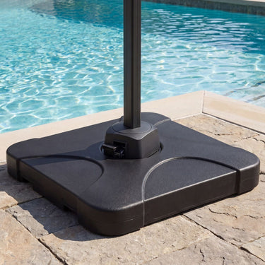 Cantilever Patio Umbrella Base 110kg Water and Sand Fillable Weighted Stand