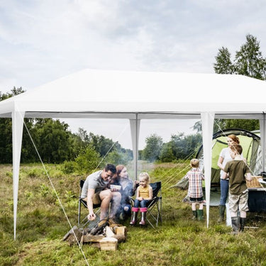 6m x 3 m Outdoor Canopy Tent with 4 Removable Sidewalls & Carrying Bag