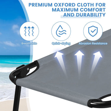 Portable Folding Camping Cot with Sturdy Metal Frame for Camping