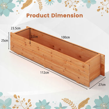 Raised Garden Bed with Drainage Holes for Vegetables - PatiojoyAU