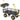 Utility Garden Wagon Outdoor Platform Cart with 4 Removable Side Panels